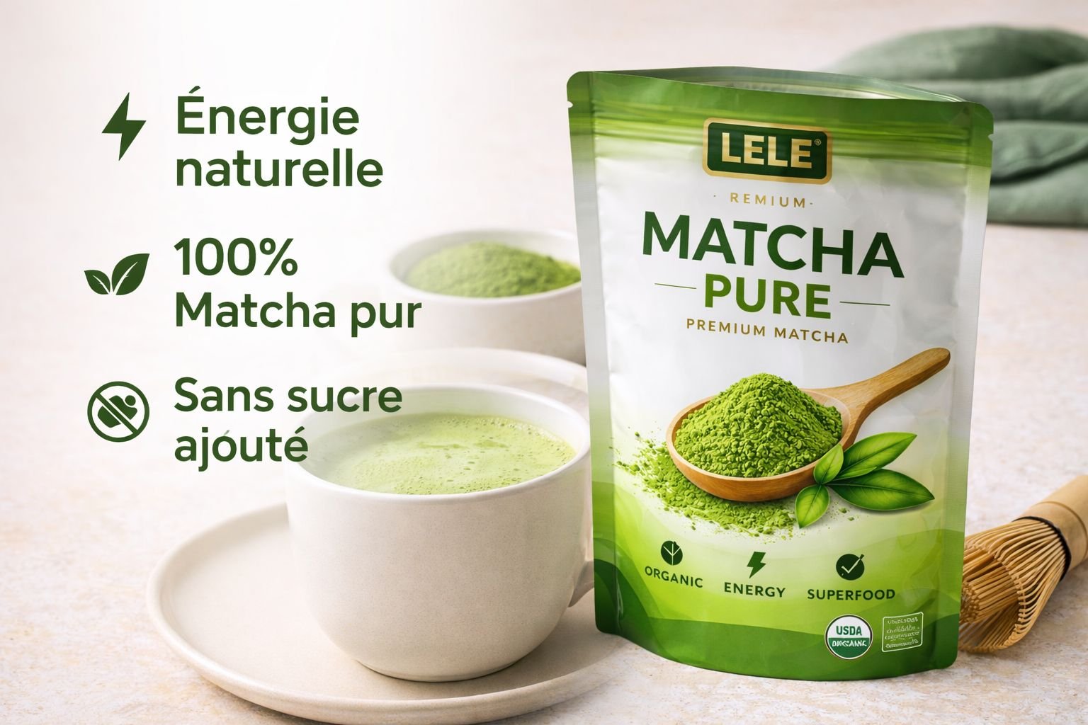 LELE Matcha PURE – Matcha de qualité cérémoniale - Image 3